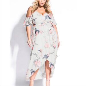 City Chic Pink Lily Maxi Dress